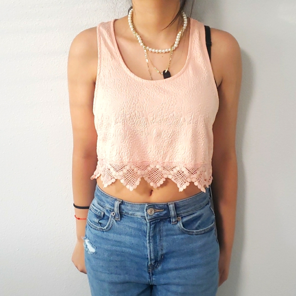 Pink Crop Top